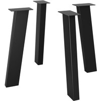Metalopro - Tischbeine Melmak Extreme – Schwarze Robuste Tischbeine Aus Pulverbeschichtetem Stahl Im Minimalistischen Design Für Ess- Und von METALOPRO