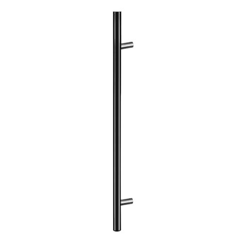 METALUSTIC Stangengriff Stoßgriff Schwarz 800/1000 MM, Stangengriff, Türgriff, Stossgriff für Haustür, verschiedene Größe von METALUSTIC