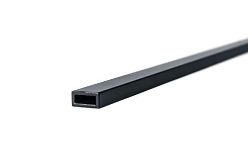 Alu-Rechteckrohre "PULVERBESCHICHTET" Aluminiumprofil Alu Hohl 100 x 20 x 2 mm x 2000 mm Anthrazit RAL 7016 von METALXACT