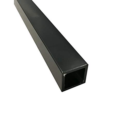 Alu-Vierkantrohre "PULVERBESCHICHTET" Aluminiumprofil Alu Hohl 100 x 100 x 3 mm x 2000 mm Schwarz RAL 9005 von METALXACT