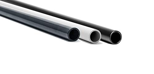 Aluminium Rundrohr "PULVERBESCHICHTET" Aluminiumprofil Alurohr Alu Rohr 25 x 2 mm x 2000 mm Schwarz RAL 9005 von METALXACT