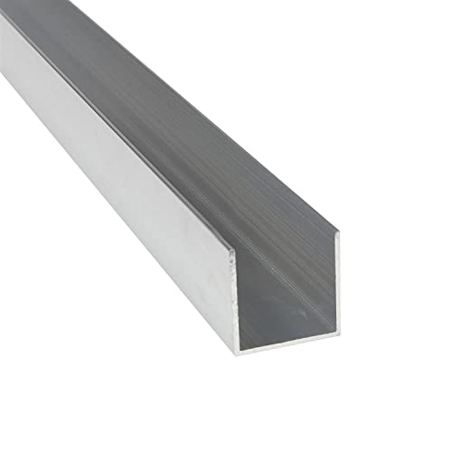 Aluminium U-Profil | AlMgSi0,5 | EN AW-6060 | blank/roh | 40 x 40 x 40 x 2 mm | Länge: 1.000 ± 5 mm von METALXACT