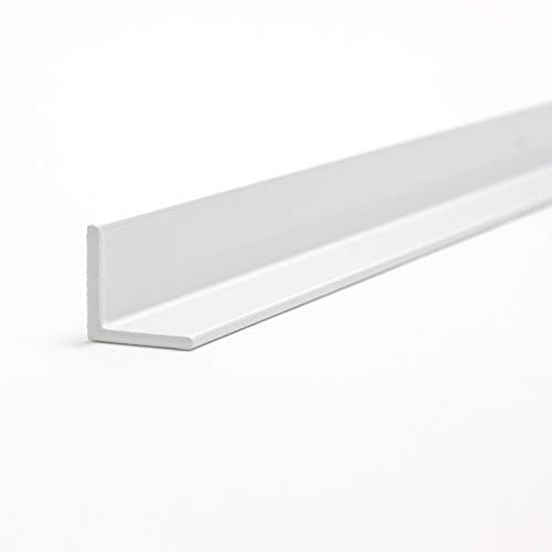 Aluminium Winkel Aluwinkel Winkelprofil Weiß oder Anthrazit "PULVER LAGER" 1-3 m 30 x 10 x 2 mm x 2.000+-4 mm Weiß RAL 9016 glänzend von METALXACT