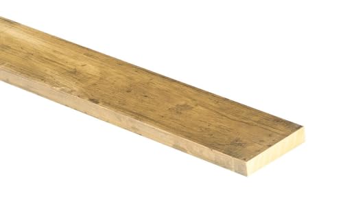 Messing Flachstange Messing Brass flat plain 30 x 4 mm x 1.000 mm +-5 mm von METALXACT