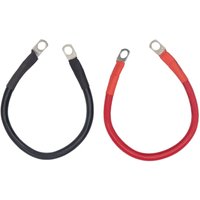 4AWG 25 Quadratmeter, 30 cm langes Erdungskabel und stromführendes Kabel, rot und schwarz, 2 Stück von METERK