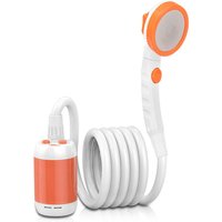 Campingdusche für den Außenbereich, tragbare elektrische Duschpumpe, IPX7 wasserdicht und mit 5000 mAh wiederaufladbarem Akku für Camping, Wandern, von METERK