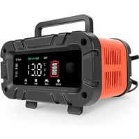 E-FAST Autobatterie-Ladegeräte, 12 V/24 V, intelligentes Impulsreparatur-Ladegerät, Kfz-Batterie-Erhaltungserhaltungsgerät, PKW-LKW-Motorradbatterie, von METERK