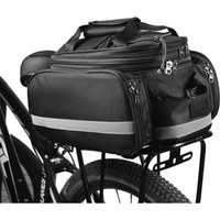 Fahrrad-Rücksitztasche, erweiterbare MTB-Fahrradgepäckträgertasche, Fahrradgepäckträger-Kofferraumtasche mit Regenschutz von METERK