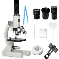 64X-2400X Monokulares optisches Mikroskop Grundschulkinder Wissenschaft Experimentelle Biologie Lehrmikroskop Kinder Geburtstagsgeschenke von METERK