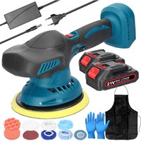 Kabellose Auto-Poliermaschine, 6 Gänge, einstellbare elektrische Auto-Poliermaschine, multifunktionale Haushaltsreinigung, Metall, Wachsen, Holz, von METERK