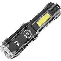 Taschenlampe mit zwei Lichtquellen, tragbar, hohe Helligkeit, Teleskopfokussierung, einstellbare Taschenlampe, wiederaufladbar über usb, Taschenlampe mit zwei Lichtquellen, tragbar, hohe Helligkeit, Teleskopfokussierung, einstellbare Taschenlampe, wiederaufladbar über usb, von METERK