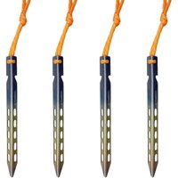 Outdoor Titan Legierung Zelt Peg Sonnenschirm Baldachin Boden Nagel V-förmigen Boden Nagel mit Wind Seil Zelt Nagel Strand Boden Nagel von METERK
