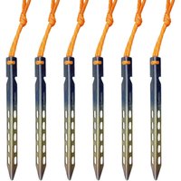 TOMSHOO Outdoor-Zeltnagel aus Titanlegierung, Bodennagel für Sonnenschirme, Überdachungen, V-förmiger Bodennagel mit Windseil, Zeltnagel, TOMSHOO Outdoor-Zeltnagel aus Titanlegierung, Bodennagel für Sonnenschirme, Überdachungen, V-förmiger Bodennagel mit Windseil, Zeltnagel, von METERK