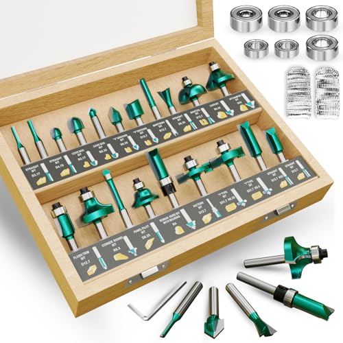 METOTY 20 Stück professioneller Fräser-Set für Holzbearbeitung METOTY 20 Stück professioneller Fräser-Set für Holzbearbeitung von METOTY