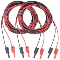 Metrel - gebraucht] Sicherheitsmessleitungsset Kabel Schwarz 10m Bananenstecker Stecker B-Ware von METREL