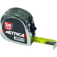 Metrica - Maßband cromato 10 m, Breite 25 mm, verchromtes ABS-Gehäuse - 38398 von METRICA