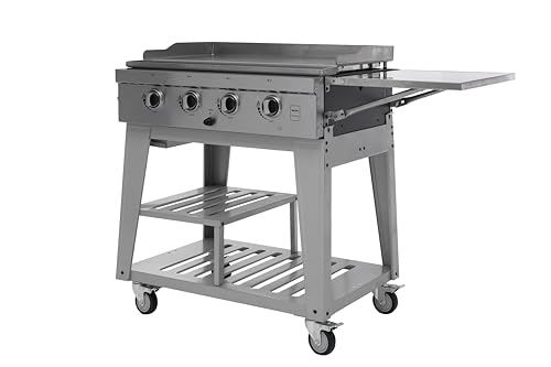 METRO PROFESSIONAL 4-Hauptbrenner Gasgrill, Grillfläche 50 x 85 cm, fahrbar, Schutzabdeckung, Stahl, silber METRO PROFESSIONAL 4-Hauptbrenner Gasgrill, Grillfläche 50 x 85 cm, fahrbar, Schutzabdeckung, Stahl, silber von METRO Professional