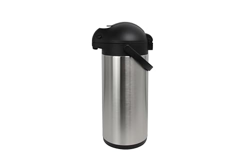 METRO Professional Airpot Pumpkanne | 5 Liter | Pumpisolierkanne | Pumpthermoskanne | Getränkespender | auch für den gewerblichen Einsatz | Edelstahl | Kaffeekanne von METRO Professional