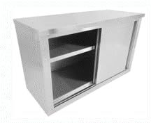 METRO Professional Gastro Wandhängeschrank GWCB1180 Edelstahlschrank mit 2 Schiebetüren, 180 x 40 x 65 cm, Silber (120 x 40 x 65 cm) von METRO Professional