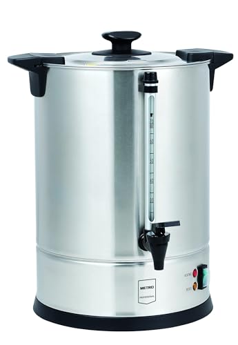 METRO Professional Kaffeemaschine GCM4011, 10.5 Liter, 70 Tassen, 1650 W, mit Filter, Warmhaltefunktion, Überhitzungsschutz, Füllstandsanzeige, Kühle Außenwand, Deckelverschluss, silber von METRO Professional