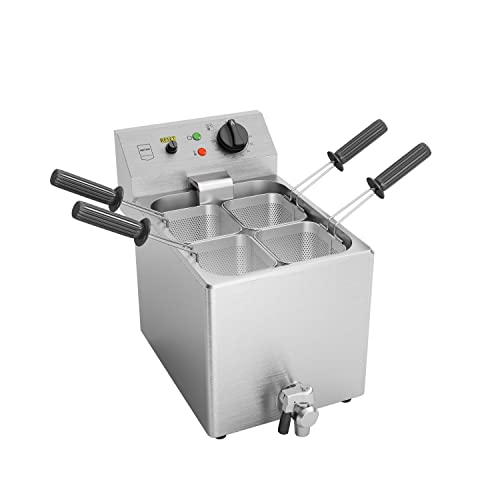METRO Professional Elektrischer Nudelkocher GNC1008, Edelstahl, 8 L, 3150 W, mit Ablasshahn, 4 Körbe, silber METRO Professional Elektrischer Nudelkocher GNC1008, Edelstahl, 8 L, 3150 W, mit Ablasshahn, 4 Körbe, silber von METRO Professional