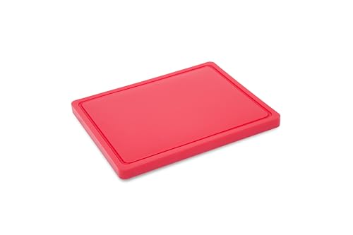 METRO Professional Schneidebrett, GN 1/2, hochdichtes Polyethylen (HDPE), 32.5 x 26.5 x 2 cm (rot) von METRO Professional