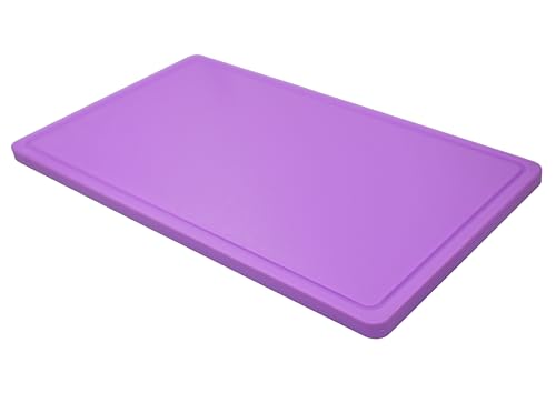 METRO Professional Schneidebrett GN 1/1, Polyethylen mit hoher Dichte (HDPE), spülmaschinenfest, rechteckig, Violett von METRO Professional