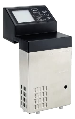 METRO Professional Sous-Vide Garer GSV1500 aus Edelstahl mit max. Kapazität 40 L, 1500 W, Temperaturbereich: 5 bis 99 °C, Sous Vide Gerät mit Timer, Alarmfunktion und LCD-Display, silber / schwarz von METRO Professional