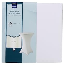 METRO Professional Stretchhusse fŸr Stehtisch Onyx, Polyester/Elasthan, ¯ 80 cm, wei§ von METRO Professional