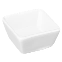 METRO Professional Tapasschale klein, Porzellan, 6 x 6 x 2 cm, eckig, weiß, 6 Stück von METRO Professional