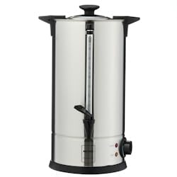 METRO Professional Wasserkocher GWB1010, auch für Glühwein, Glühweinspender, 10 Liter, 65 Tassen, 1300W, Überhitzungsschutz, Warmhaltefunktion, Kühle Außenwand, für den gewerblichen Einsatz, silber von METRO Professional