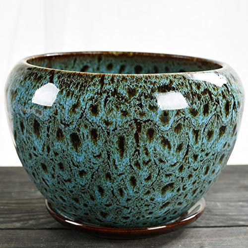 Keramikvase, Blumentopf Keramik Blumentopf Groß Extra Groß Mit Tablett Blumentopf Grüner Rettich Kreatives Zuhause Hängende Orchidee Persönlichkeit Fleischiger Kleiner Blumentopf von METTEOR
