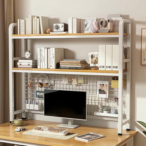METTEOR Bücherregal, 2-stöckiges Schreibtisch-Bücherregal, Mehrzweck-Arbeitsplatten-Ständer, Verstellbarer Bücherregal-Organizer aus Holz, Schreibtisch-Ständer, Wohnheim-Ständer-Ständer (37,4 Zoll) METTEOR Bücherregal, 2-stöckiges Schreibtisch-Bücherregal, Mehrzweck-Arbeitsplatten-Ständer, Verstellbarer Bücherregal-Organizer aus Holz, Schreibtisch-Ständer, Wohnheim-Ständer-Ständer (37,4 Zoll) von METTEOR