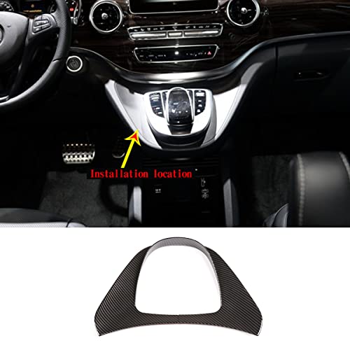 METYOUCAR ABS Autokonsole Schalttafel Abdeckung Verkleidung Auto Center Control Gear Shift Panel Dekorative Verkleidung für Benz V-Klasse W447 2015-2020 (Kohlefaser) von METYOUCAR