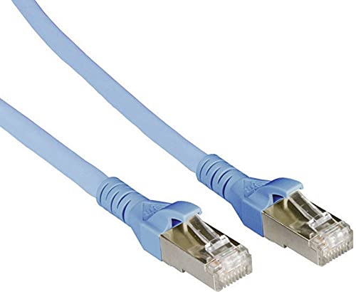 BTR 1308453044-E Patchkabel Cat.6A 10Gbit 500MHZ Pimf S/FTP 3 m, blau von METZ CONNECT