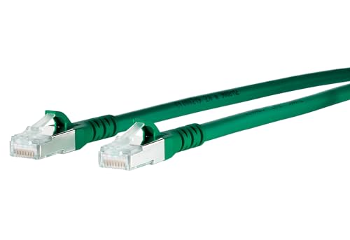 BTR 1308453055-E Patchkabel Cat.6A 10Gbit 500MHz Pimf S/FTP 3 M, Grün von METZ CONNECT