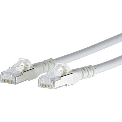 BTR 1308455088-E Patchkabel Cat.6A 10Gbit 500MHZ Pimf S/FTP 5 m, weiß von METZ CONNECT