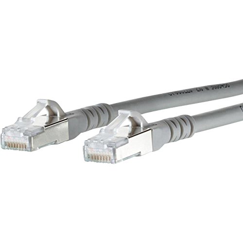 METZ CONNECT 1308451033-E RJ45 Netzwerkkabel, Patchkabel CAT 6a S/FTP 1.00m Grau mit Rastnasenschutz von METZ CONNECT