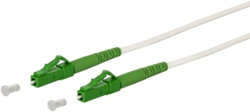 METZ CONNECT OpDAT Patchkabel LC-S APC/LC-S APC OS2, weiß, 10,0 m von METZ CONNECT