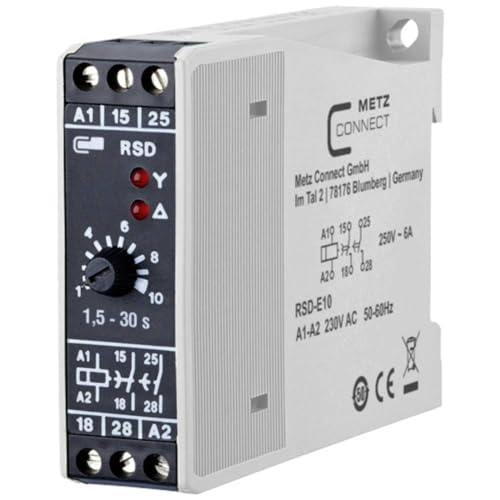 Metz Connect 11016005270417 RSD-E10 Stern-Dreieck-Relais 230 V/AC 1 St. 2 Wechsler von METZ CONNECT