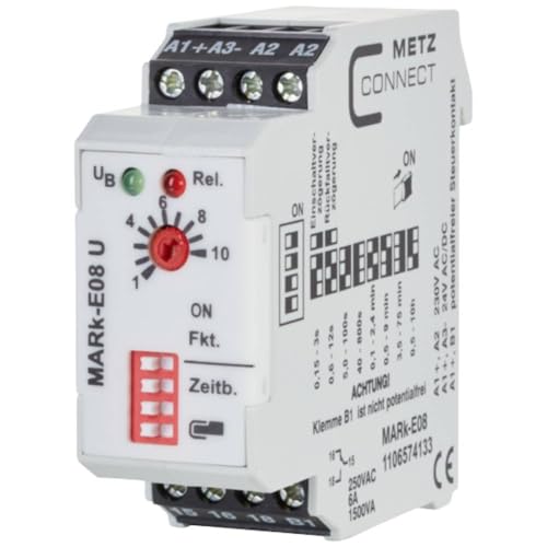Metz Connect 1106574133 MARk-E08 Zeitrelais Multifunktional 230 V/AC 1 St. 1 Wechsler von METZ CONNECT