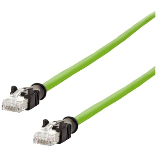 Metz Connect 142M2X55050 RJ45 Netzwerkkabel, Patchkabel CAT 6a S/FTP 5.00m Grün PUR-Mantel, Säureb von METZ CONNECT