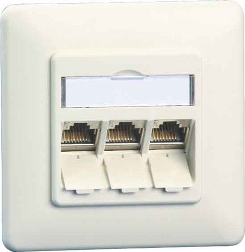 Metz Connect Anschlussdose C6Amodul UP TN C6Amod-3UP-180rw von METZ CONNECT