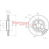 Metzger - Bremsscheibe vorne für vw bora i von METZGER