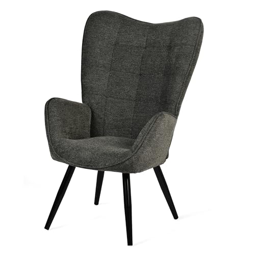 MEUBLE COSY Sessel Relaxsessel Lehnstühle Polstersessel Einzelsofa mit Metallbeinen Ohrensessel für Wohnzimmer Schlafzimmer Büro Vanity, Stoff von MEUBLE COSY