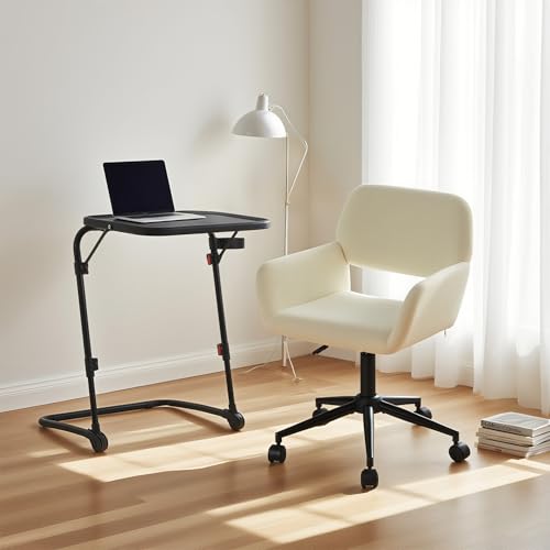 MEUBLE Cosy Schreibtisch Set mit Bürostuhl Kindertisch Faltbar und Stuhl höhenverstellbar fürs Büro Homeoffice, Beige + Schwarz von MEUBLE COSY