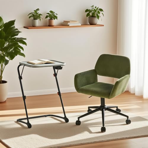 MEUBLE Cosy Schreibtisch Set mit Bürostuhl Kindertisch Faltbar und Stuhl höhenverstellbar fürs Büro Homeoffice, Grün + Grau MEUBLE Cosy Schreibtisch Set mit Bürostuhl Kindertisch Faltbar und Stuhl höhenverstellbar fürs Büro Homeoffice, Grün + Grau von MEUBLE COSY