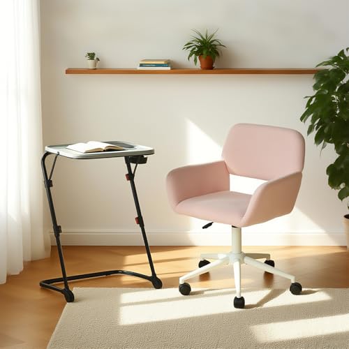 MEUBLE Cosy Schreibtisch Set mit Bürostuhl Kindertisch Faltbar und Stuhl höhenverstellbar fürs Büro Homeoffice, Rosa + Grau MEUBLE Cosy Schreibtisch Set mit Bürostuhl Kindertisch Faltbar und Stuhl höhenverstellbar fürs Büro Homeoffice, Rosa + Grau von MEUBLE COSY