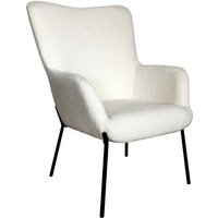 Glasgow Sessel bouclé weiß. von MEUBLER DESIGN