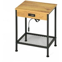 Meubles Cosy - Beistelltisch mit Ladestation und 4 USB-Anschlüssen, 2-stufiger Designer-Couchtisch für Wohnzimmer, Schlafzimmer und kleine Räume, Meubles Cosy - Beistelltisch mit Ladestation und 4 USB-Anschlüssen, 2-stufiger Designer-Couchtisch für Wohnzimmer, Schlafzimmer und kleine Räume, von MEUBLES COSY